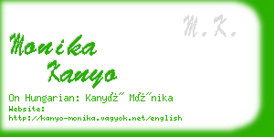 monika kanyo business card